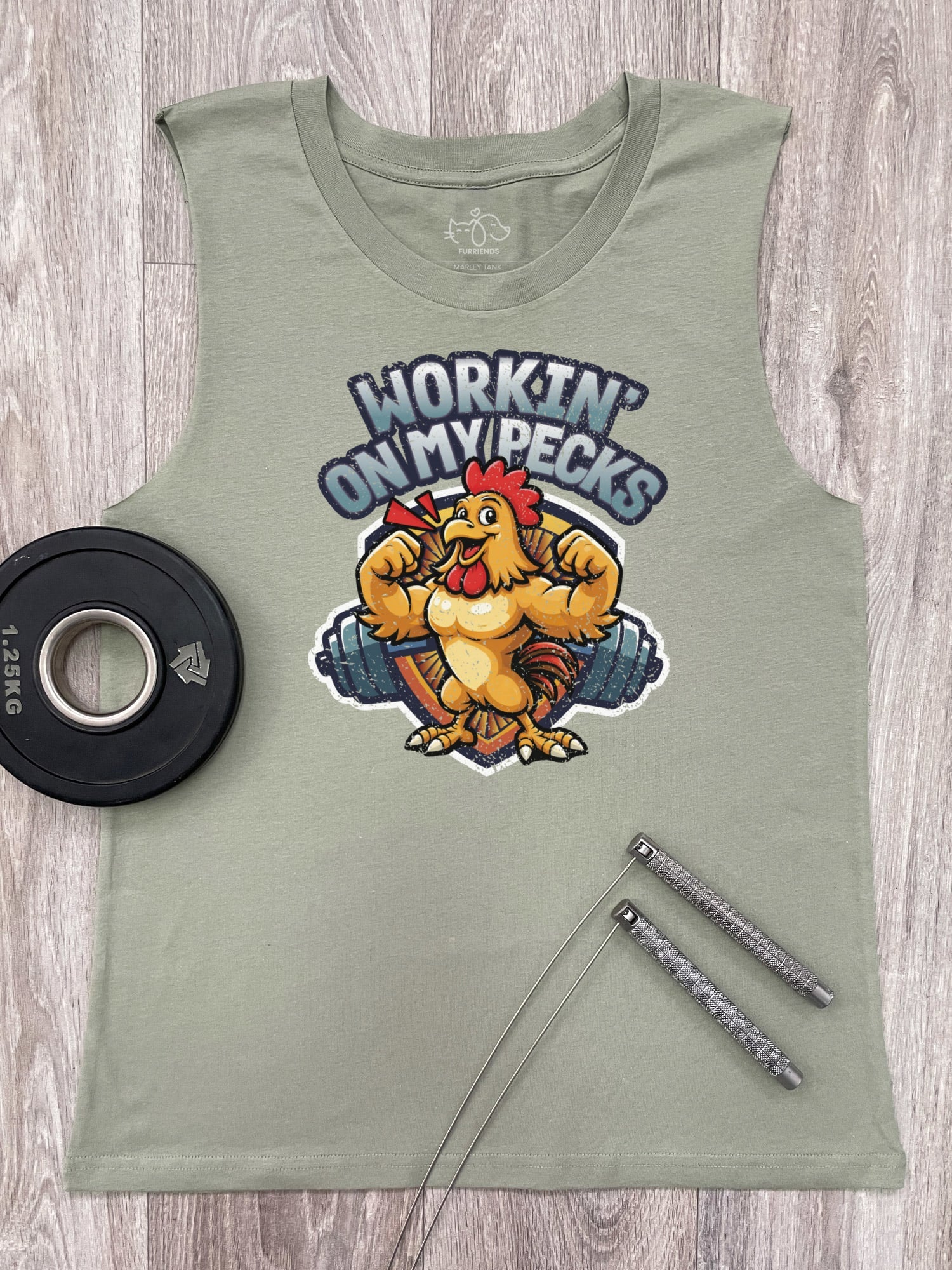 Workin On My Pecks Marley Tank