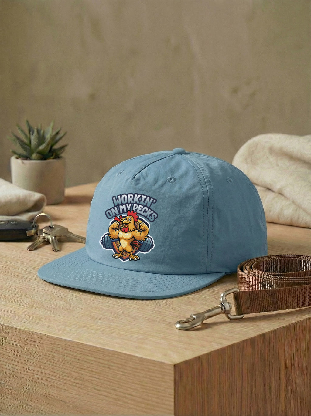 Workin On My Pecks Quick Dry Cap