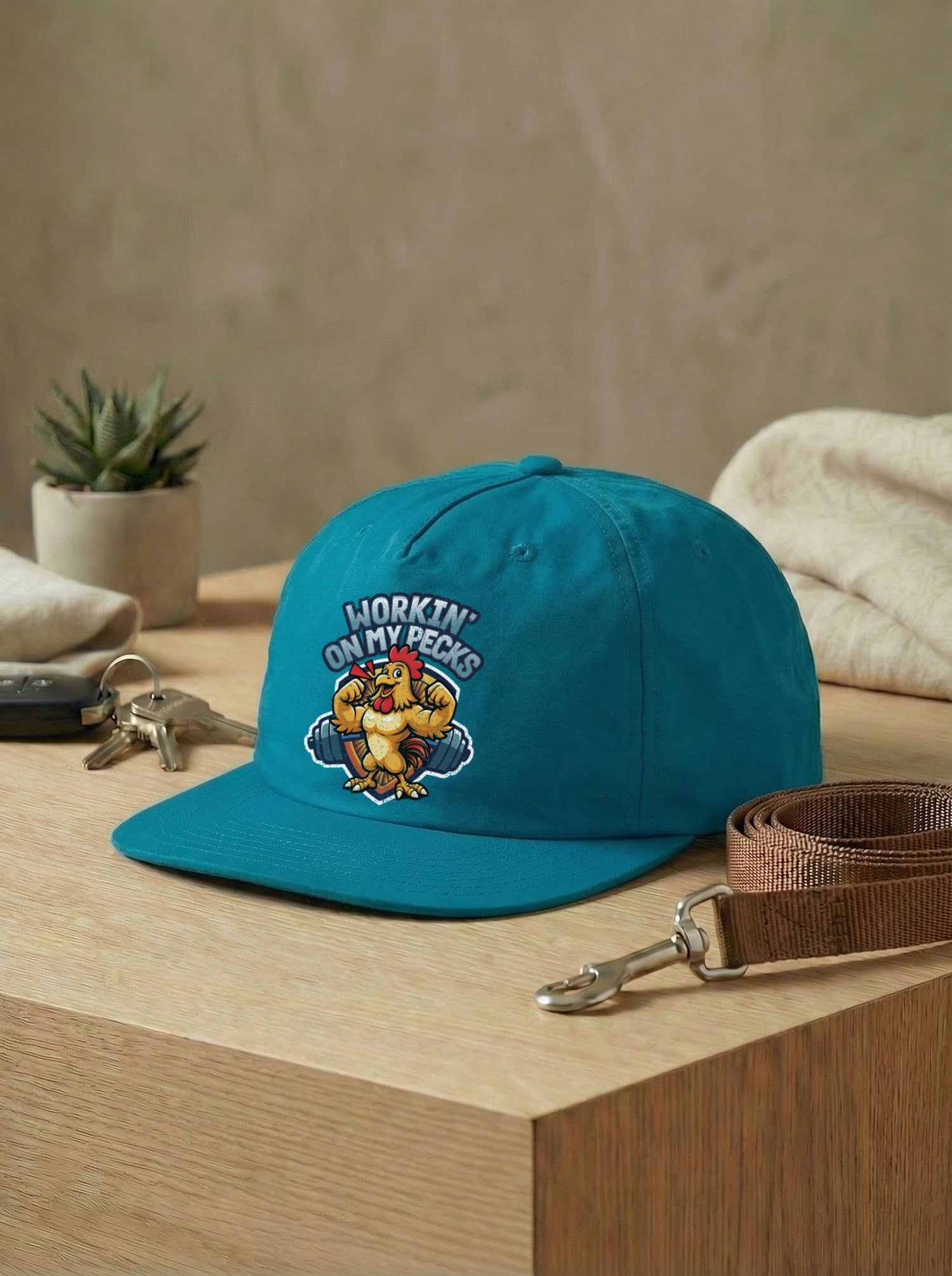 Workin On My Pecks Quick Dry Cap