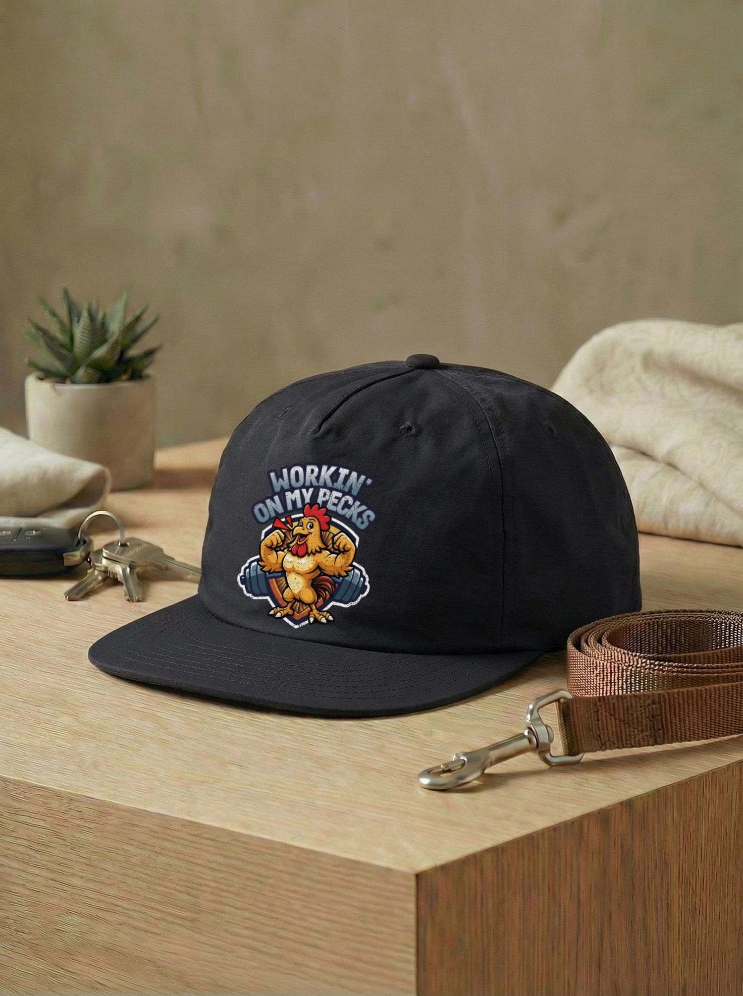 Workin On My Pecks Quick Dry Cap