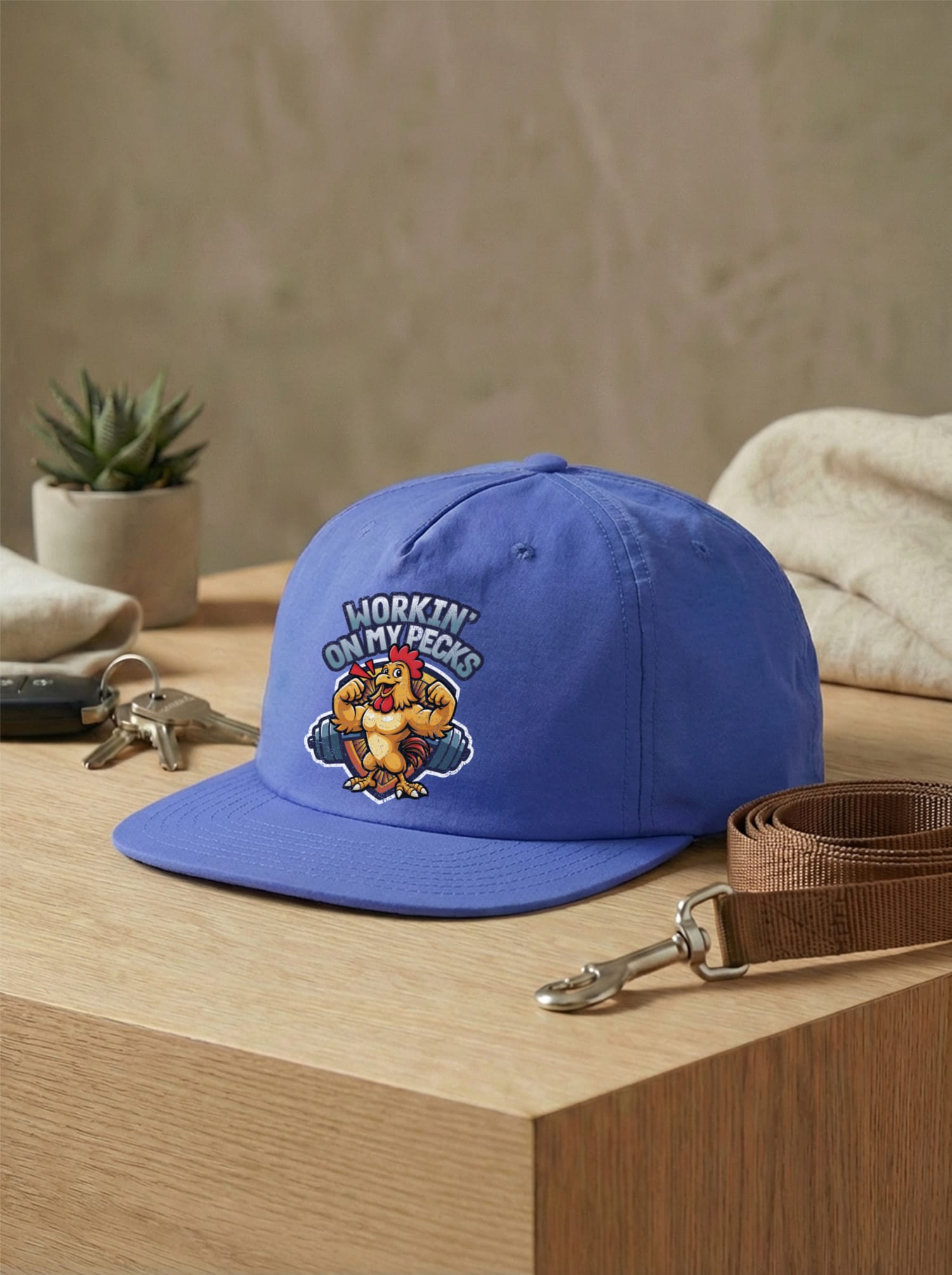 Workin On My Pecks Quick Dry Cap