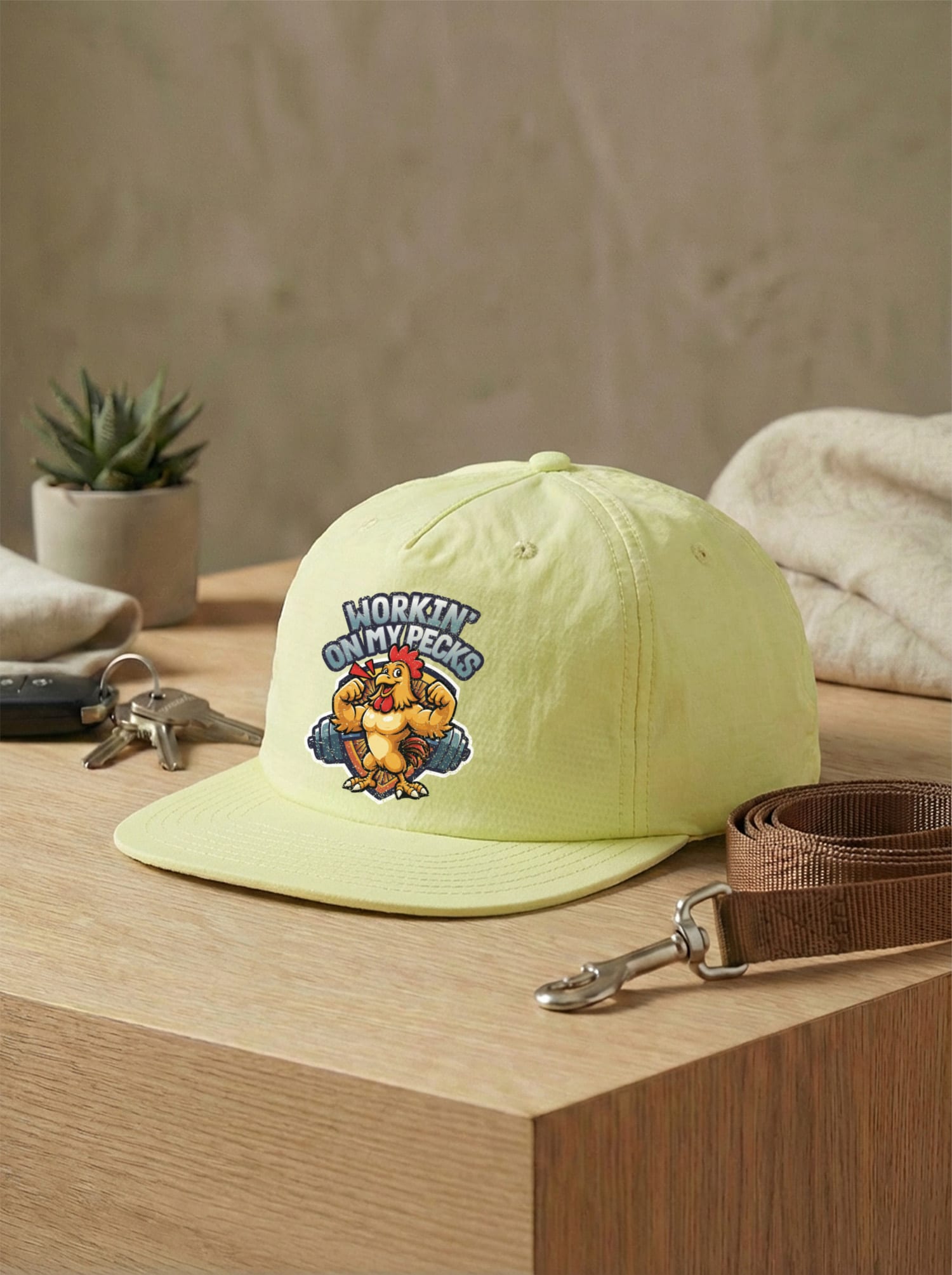 Workin On My Pecks Quick Dry Cap