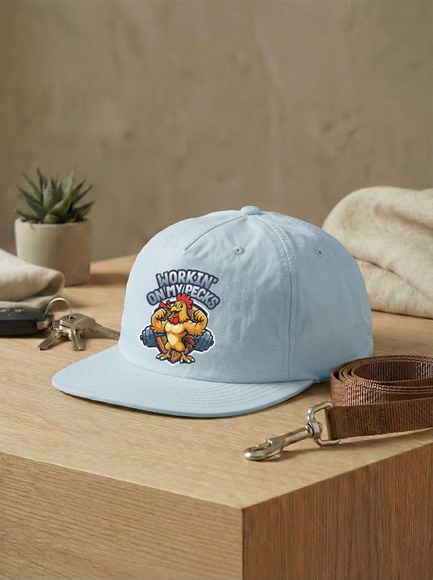 Workin On My Pecks Quick Dry Cap