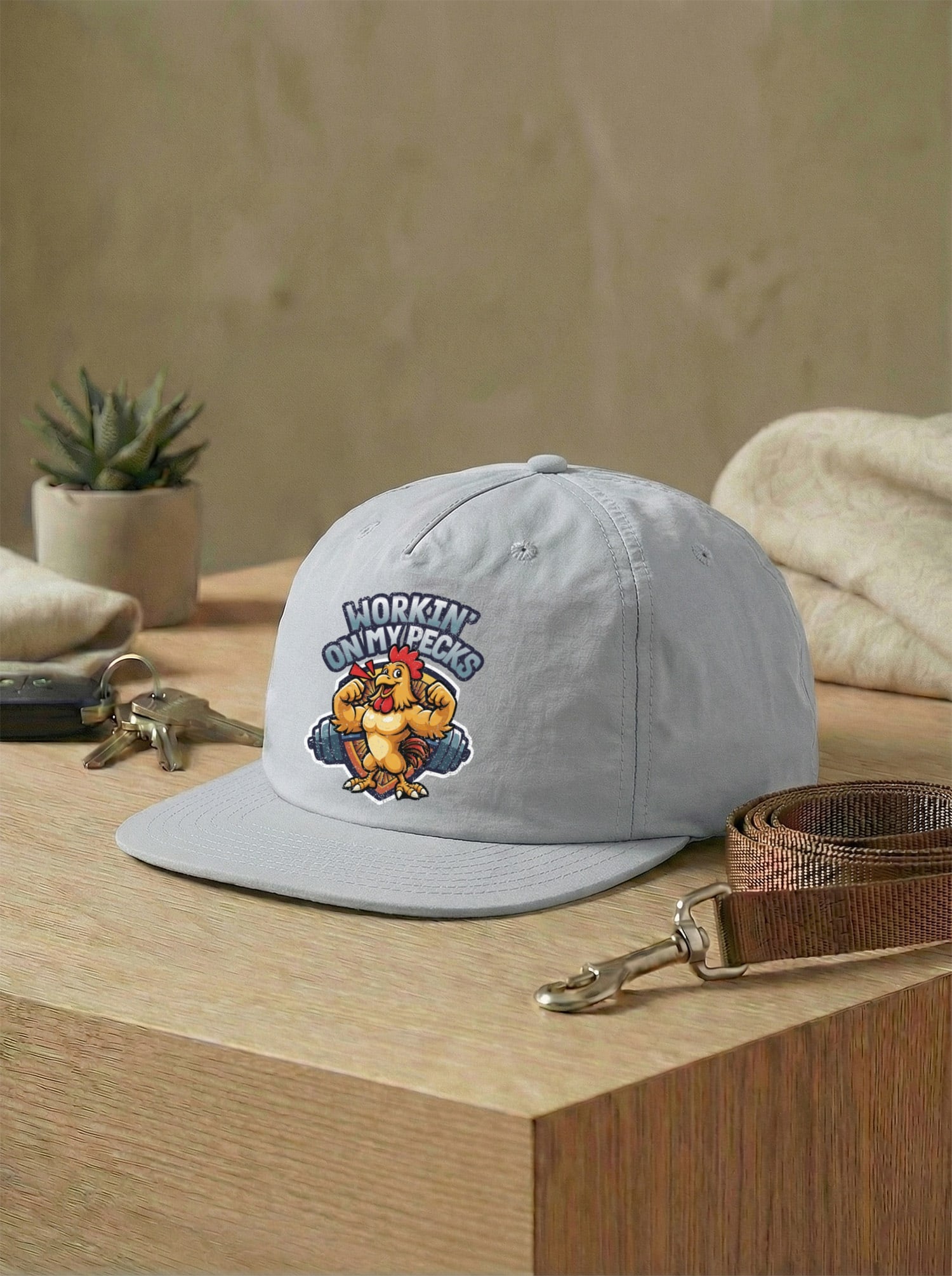 Workin On My Pecks Quick Dry Cap