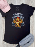 Workin On My Pecks Remi Women's Scoop Neck Tee