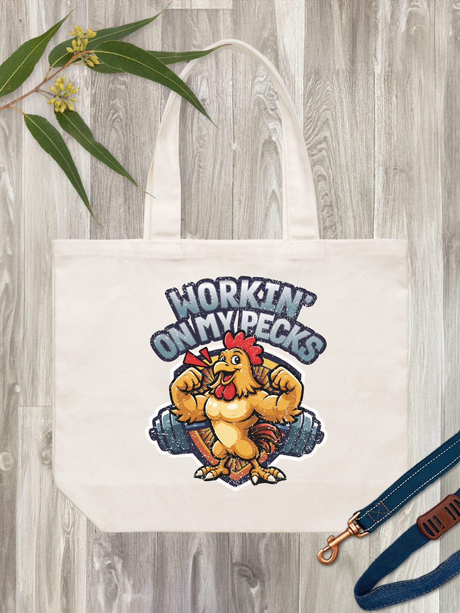 Workin On My Pecks Stella Tote