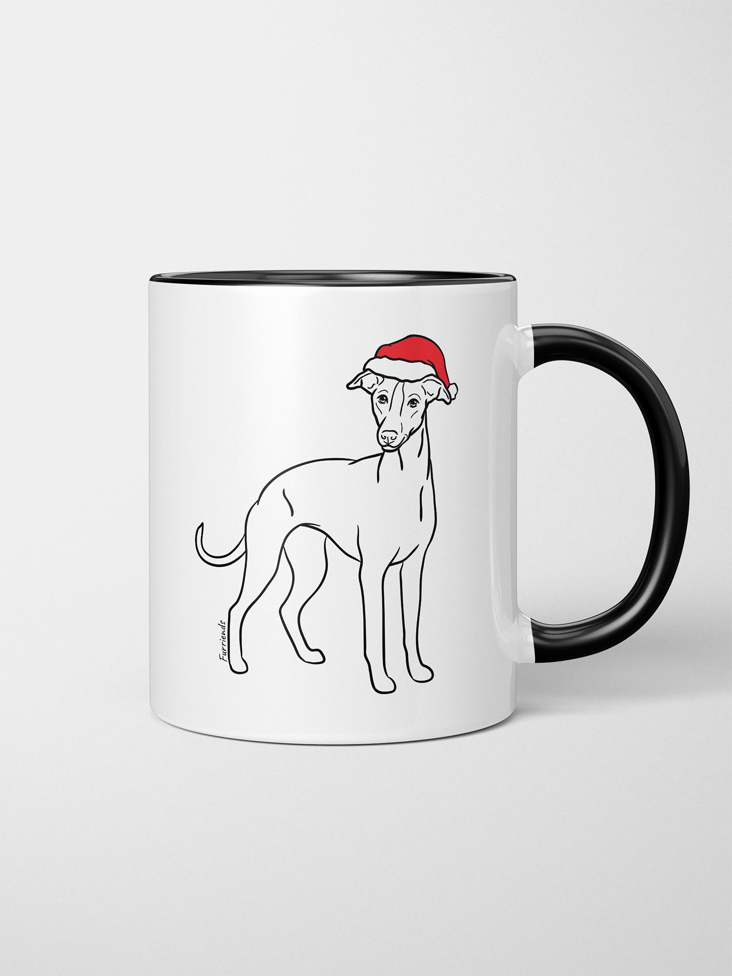 Whippet Christmas Edition Ceramic Mug