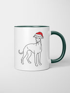 Whippet Christmas Edition Ceramic Mug