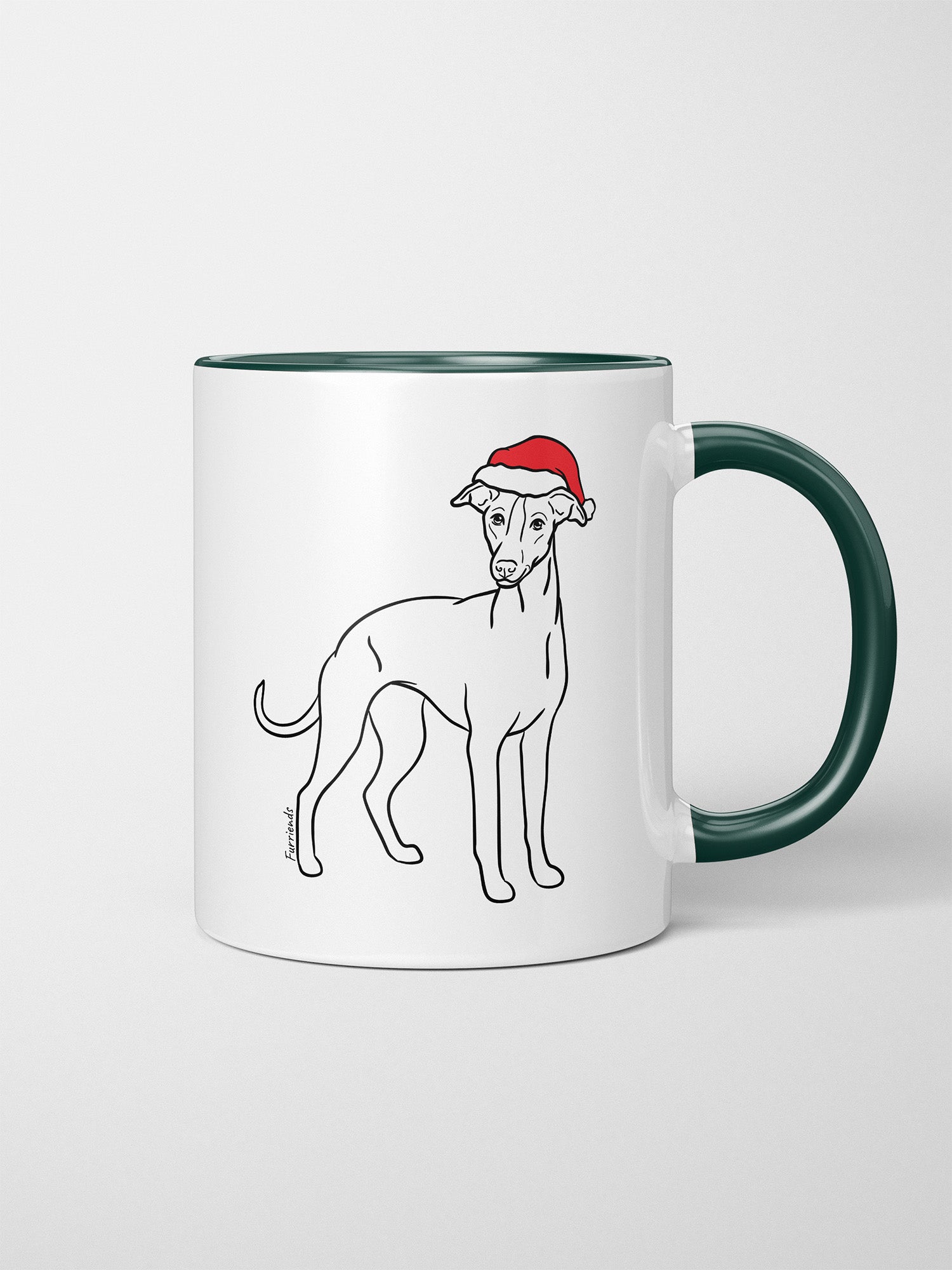 Whippet Christmas Edition Ceramic Mug