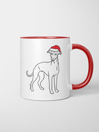 Whippet Christmas Edition Ceramic Mug