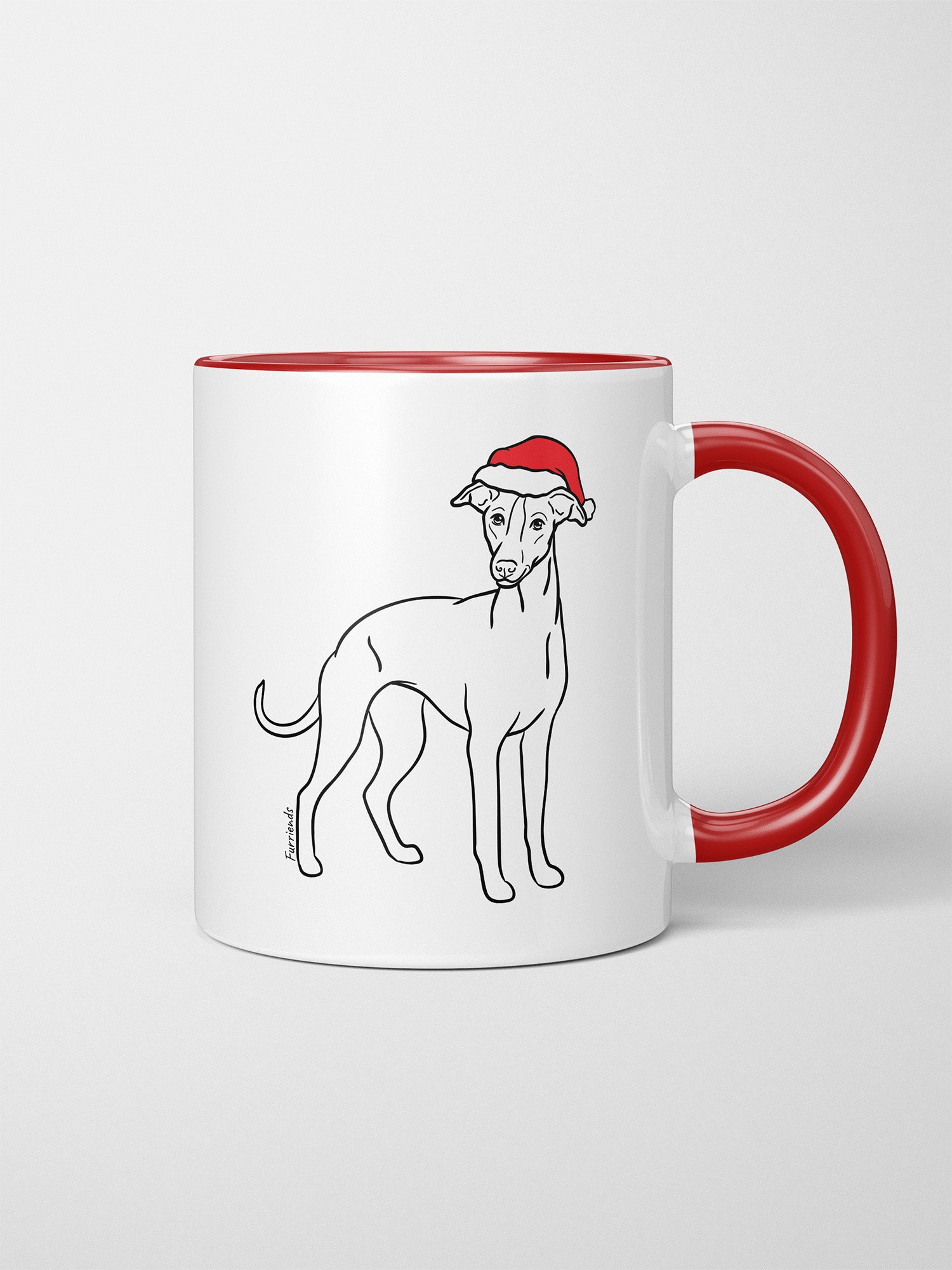 Whippet Christmas Edition Ceramic Mug