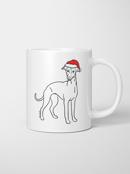 Whippet Christmas Edition Ceramic Mug