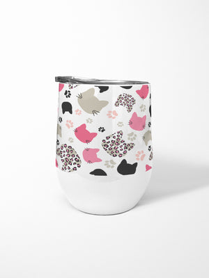 The Cat's Whiskers Stainless Steel Insulated Tumbler