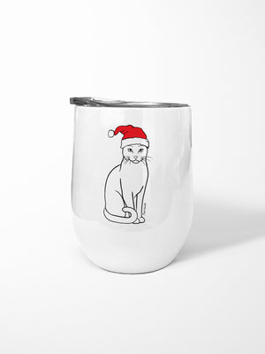 Russian Blue Christmas Edition Stainless Steel Insulated Tumbler