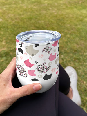 The Cat's Whiskers Stainless Steel Insulated Tumbler