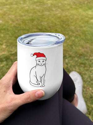 Russian Blue Christmas Edition Stainless Steel Insulated Tumbler