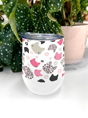 The Cat's Whiskers Stainless Steel Insulated Tumbler