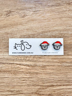 American Staffordshire Terrier Christmas Edition ColourPop Stud Earrings