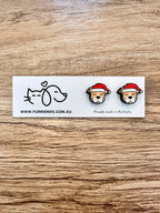 American Staffordshire Terrier Christmas Edition ColourPop Stud Earrings