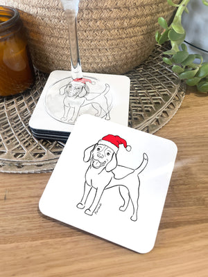 Beagle Christmas Edition Coaster