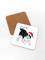 Border Collie Christmas Edition Coaster