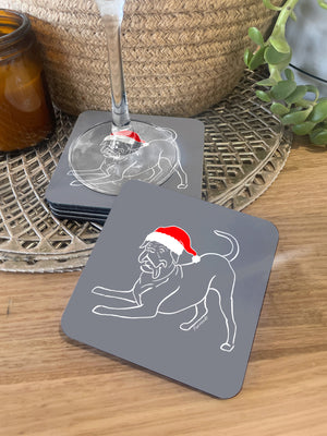 Boxer Christmas Edition Coaster