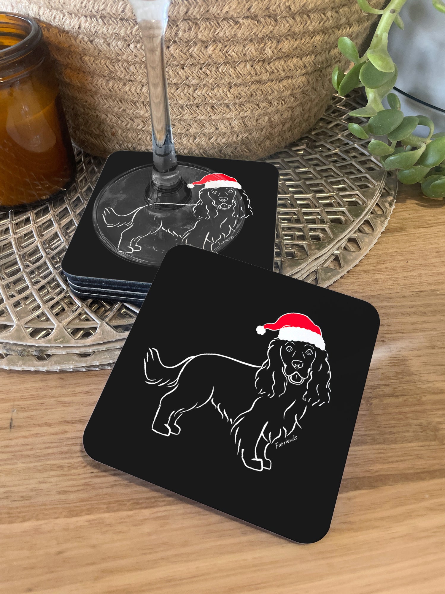 Cocker Spaniel Christmas Edition Coaster