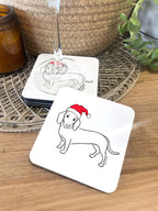 Dachshund Christmas Edition Coaster