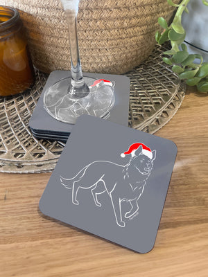 German Shepherd Christmas Edition Coaster