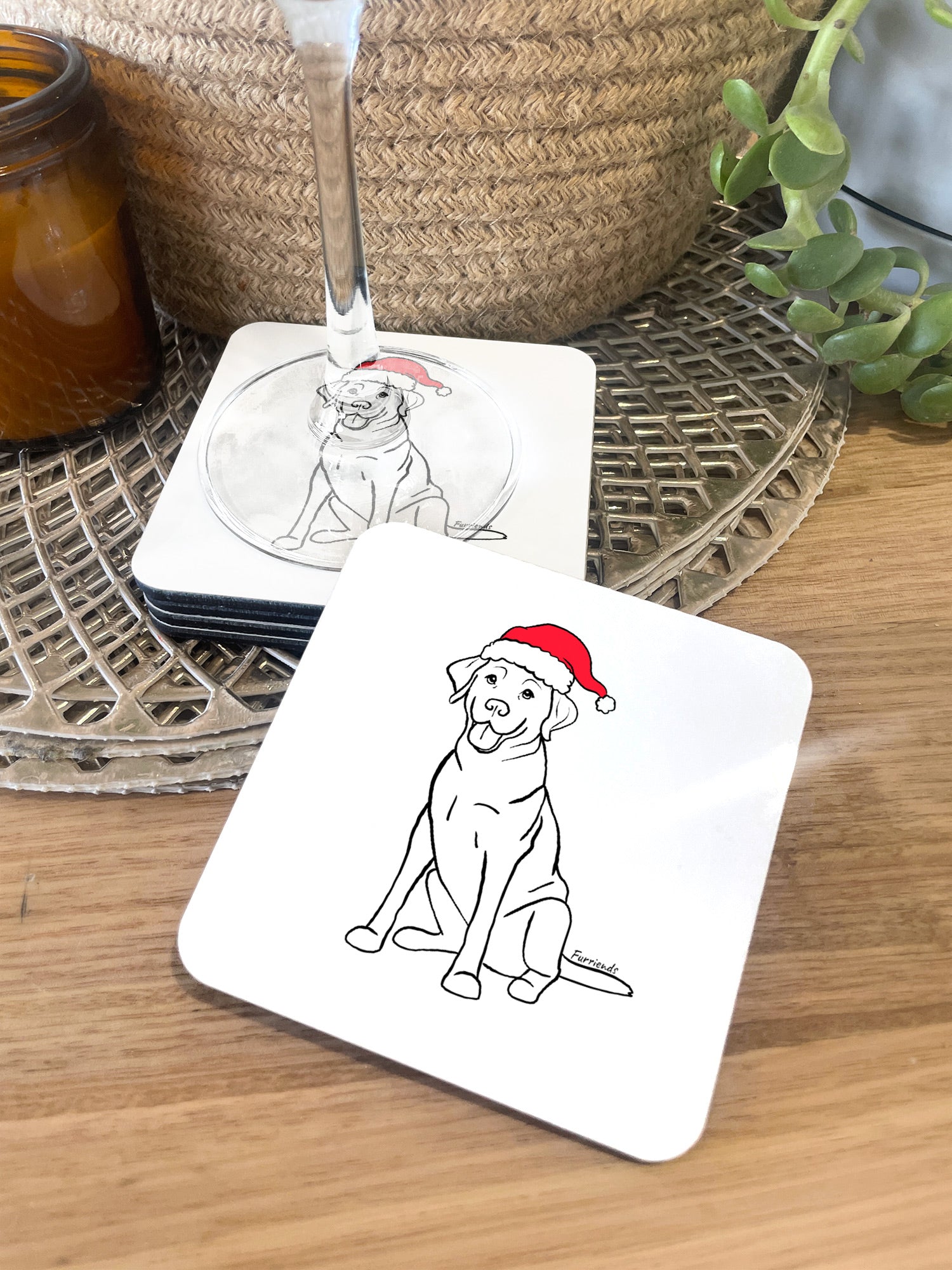 Labrador Christmas Edition Coaster