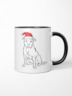 American Staffordshire Terrier Christmas Edition Ceramic Mug
