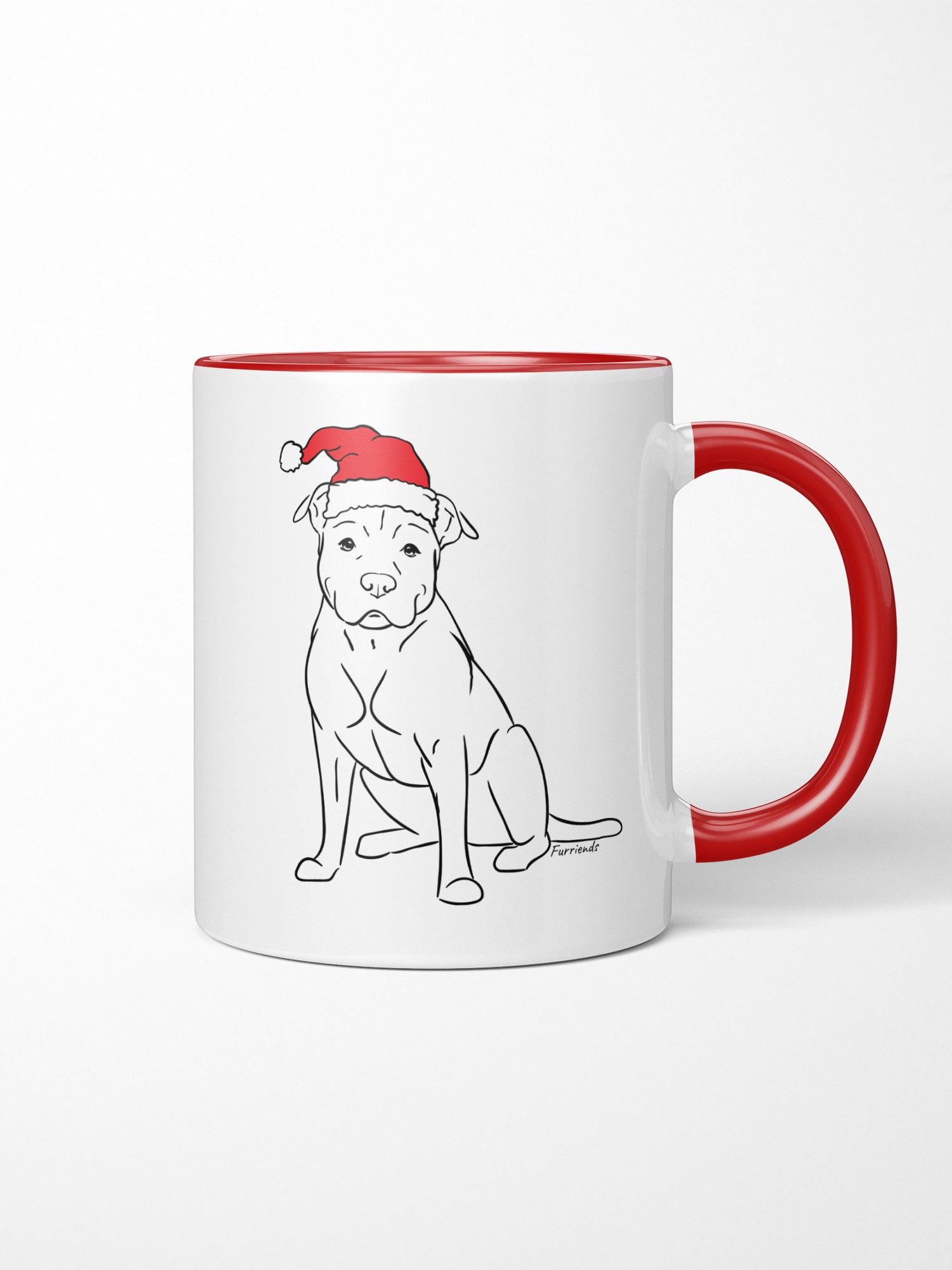 American Staffordshire Terrier Christmas Edition Ceramic Mug