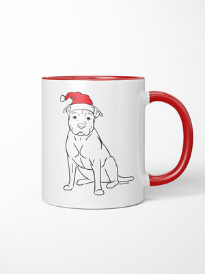 American Staffordshire Terrier Christmas Edition Ceramic Mug