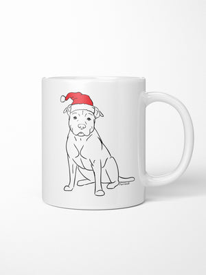 American Staffordshire Terrier Christmas Edition Ceramic Mug