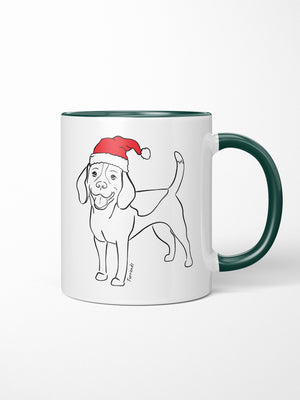 Beagle Christmas Edition Ceramic Mug