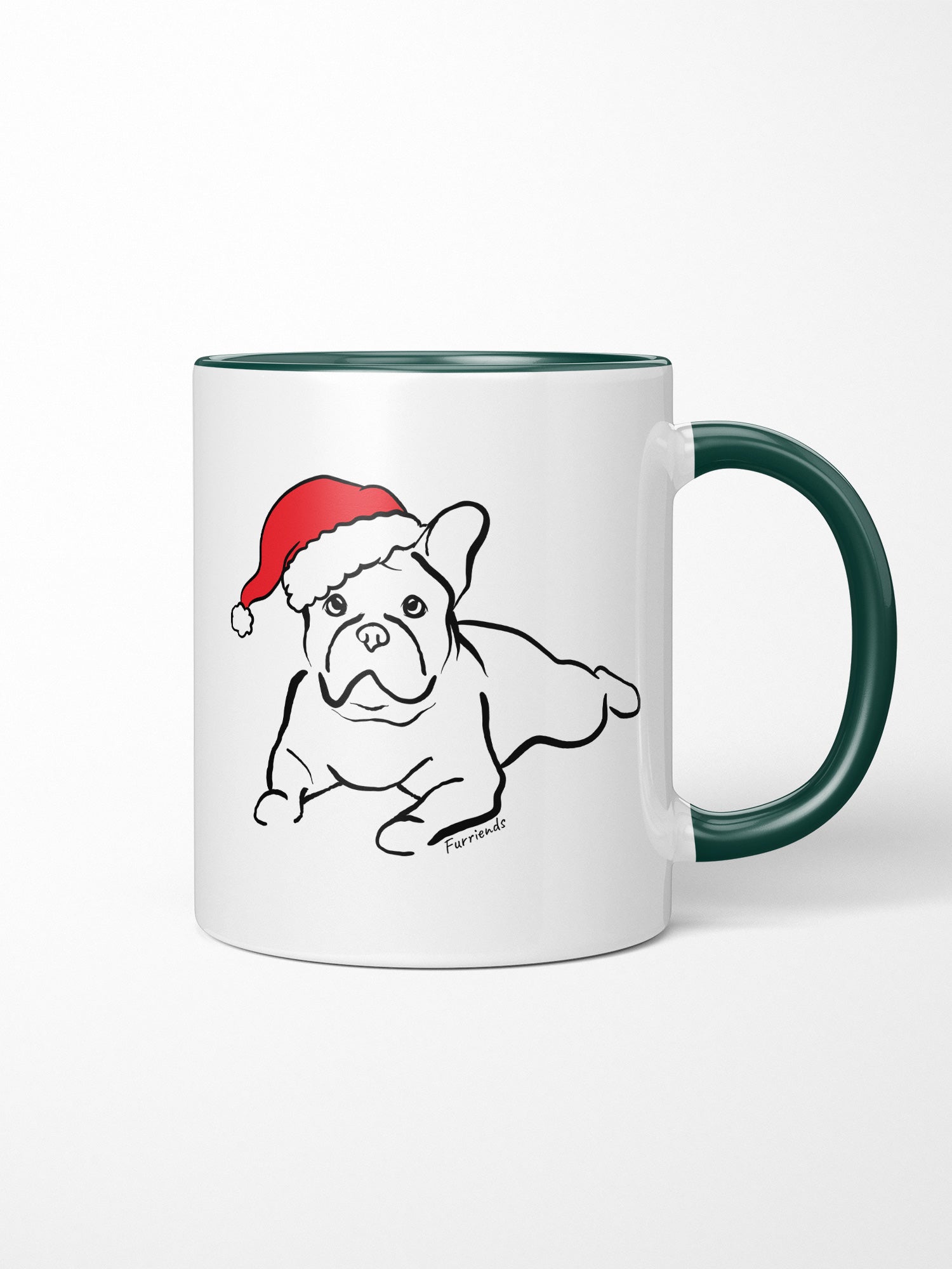 French Bulldog Christmas Edition Ceramic Mug