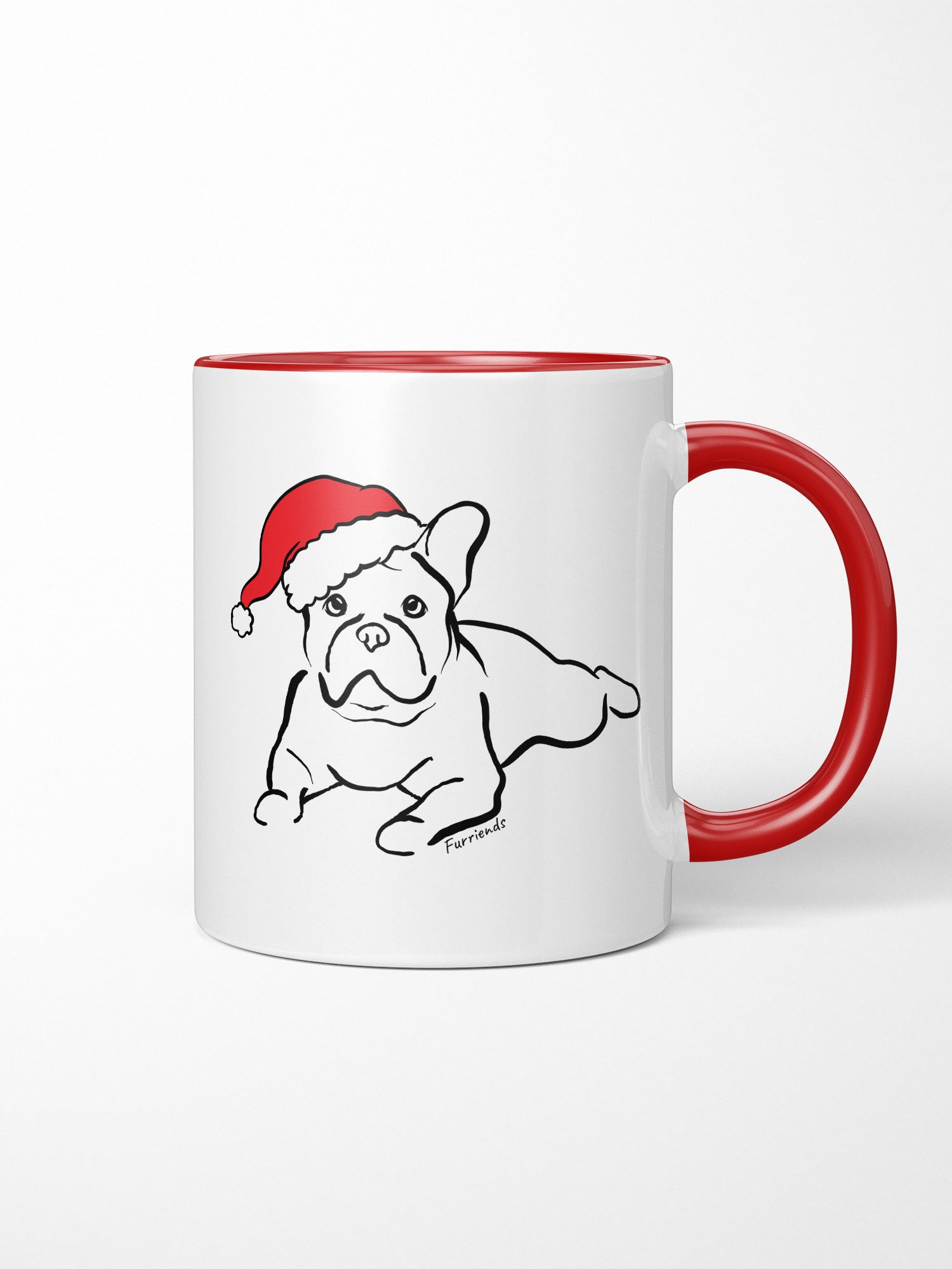 French Bulldog Christmas Edition Ceramic Mug