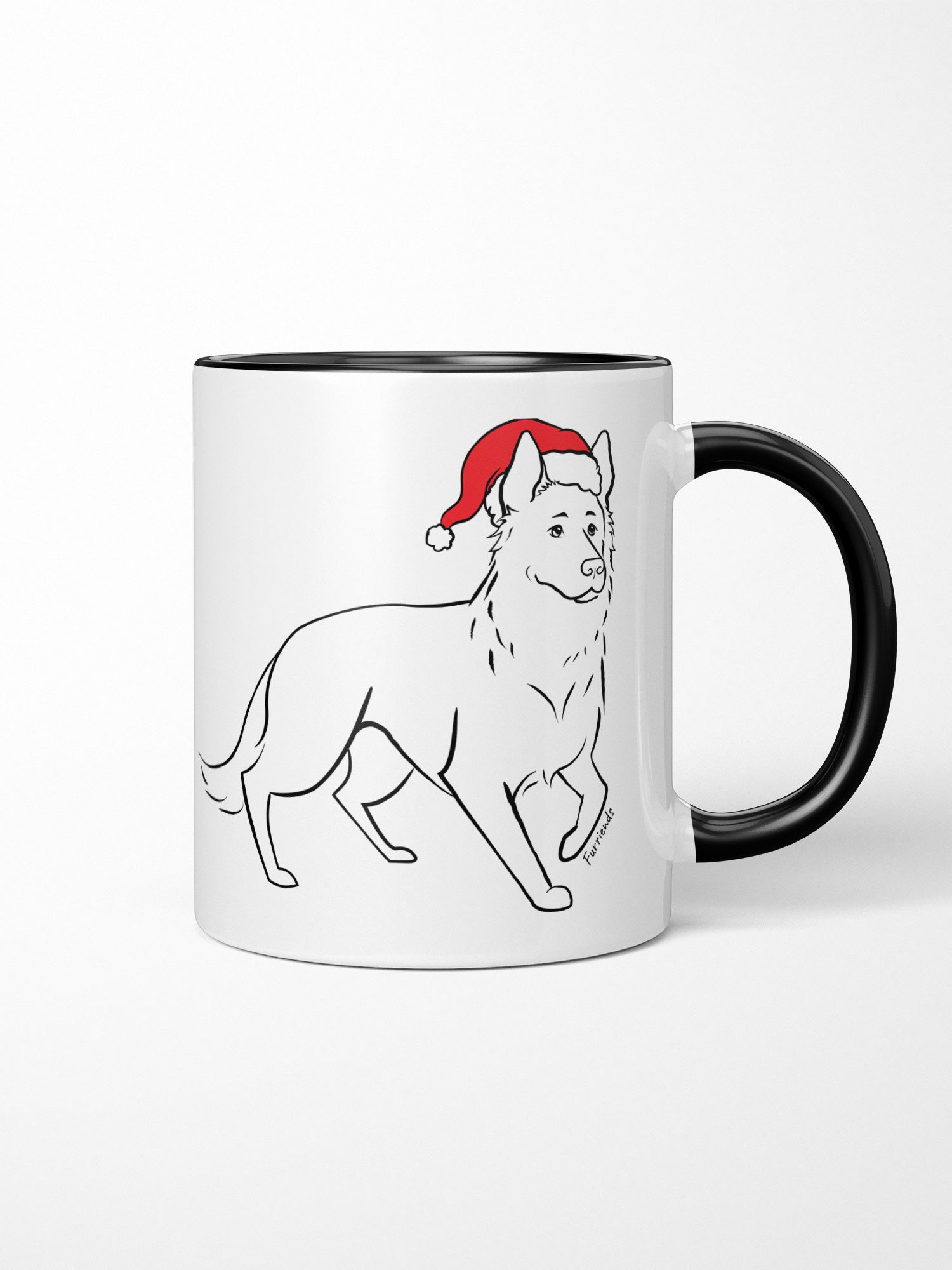 German Shepherd Christmas Edition Ceramic Mug