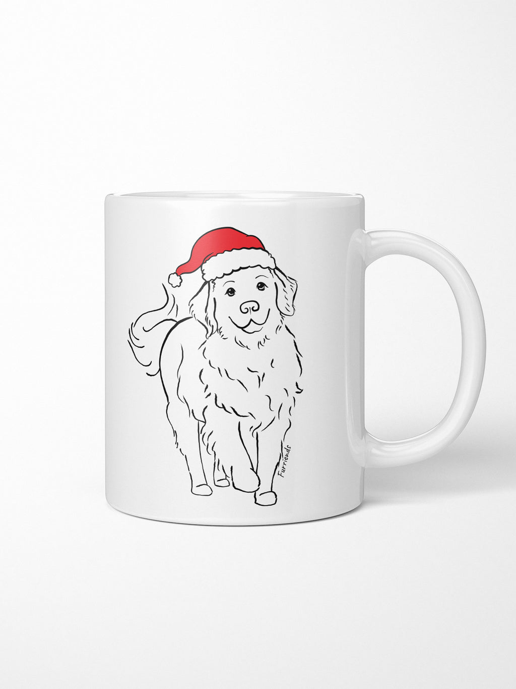 Golden Retriever Christmas Edition Ceramic Mug