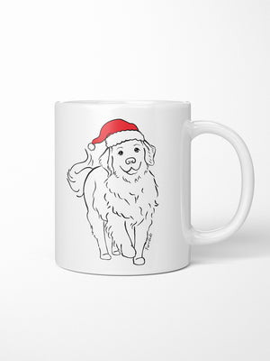 Golden Retriever Christmas Edition Ceramic Mug