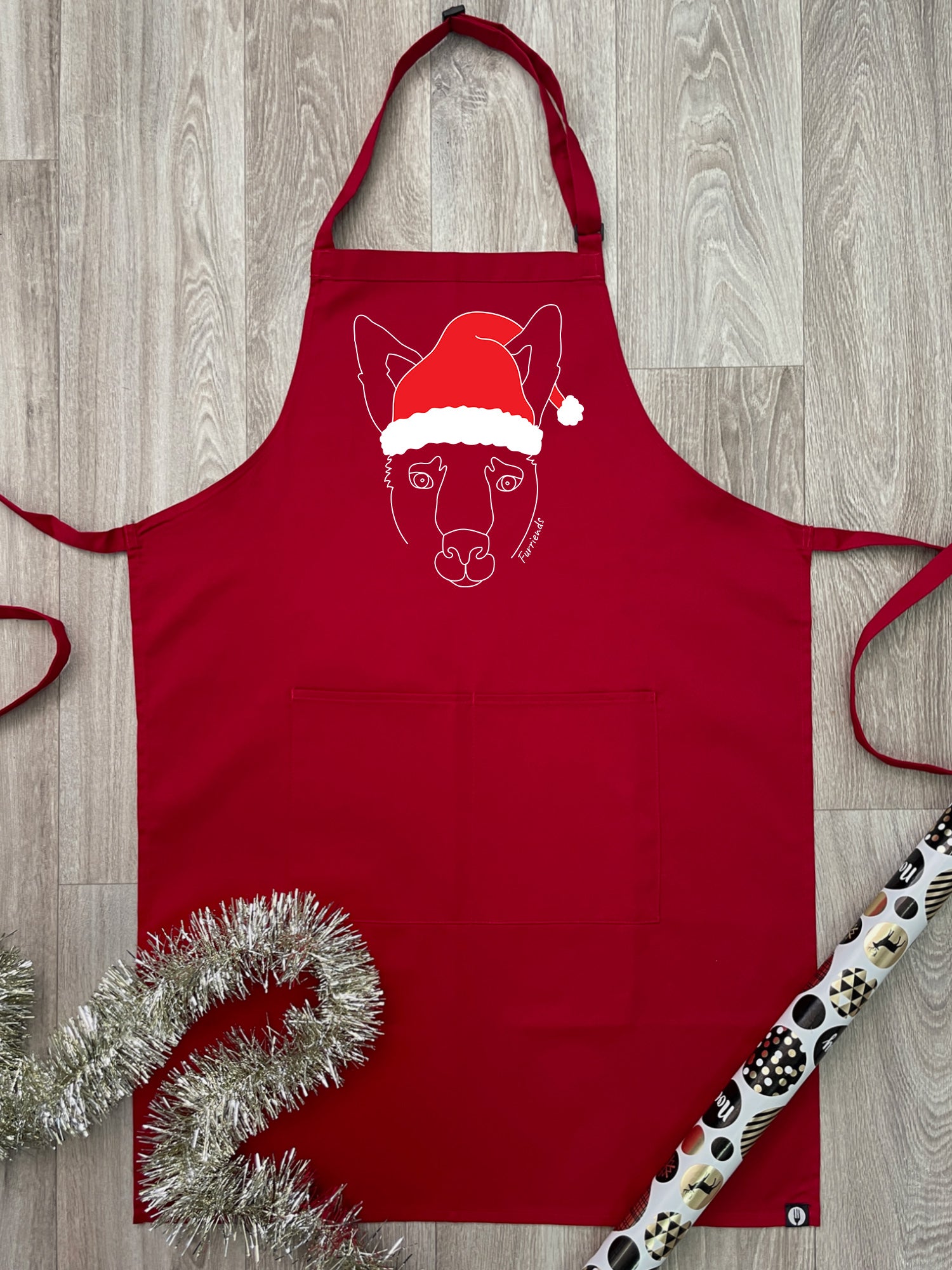 Kangaroo Christmas Edition Bib Apron