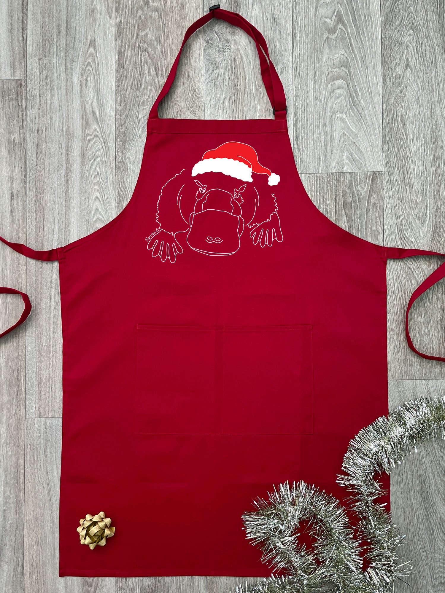 Platypus Christmas Edition Bib Apron