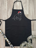 German Shepherd Christmas Edition Bib Apron