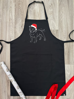 Staffordshire Bull Terrier Christmas Edition Bib Apron