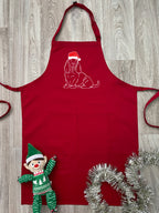 Basset Hound Christmas Edition Bib Apron