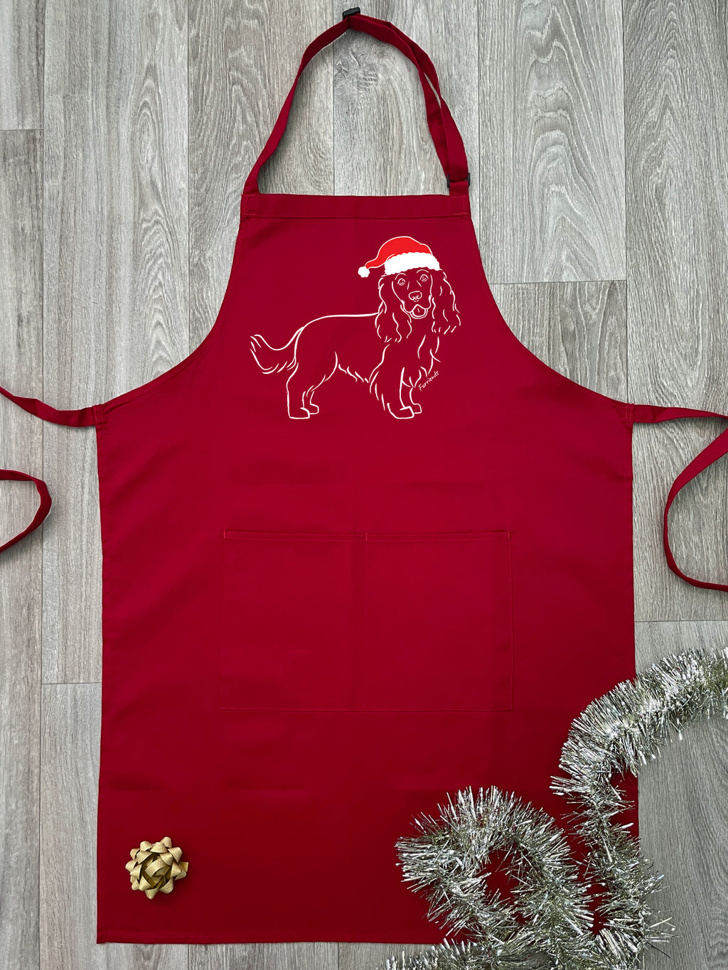 Cocker Spaniel Christmas Edition Bib Apron