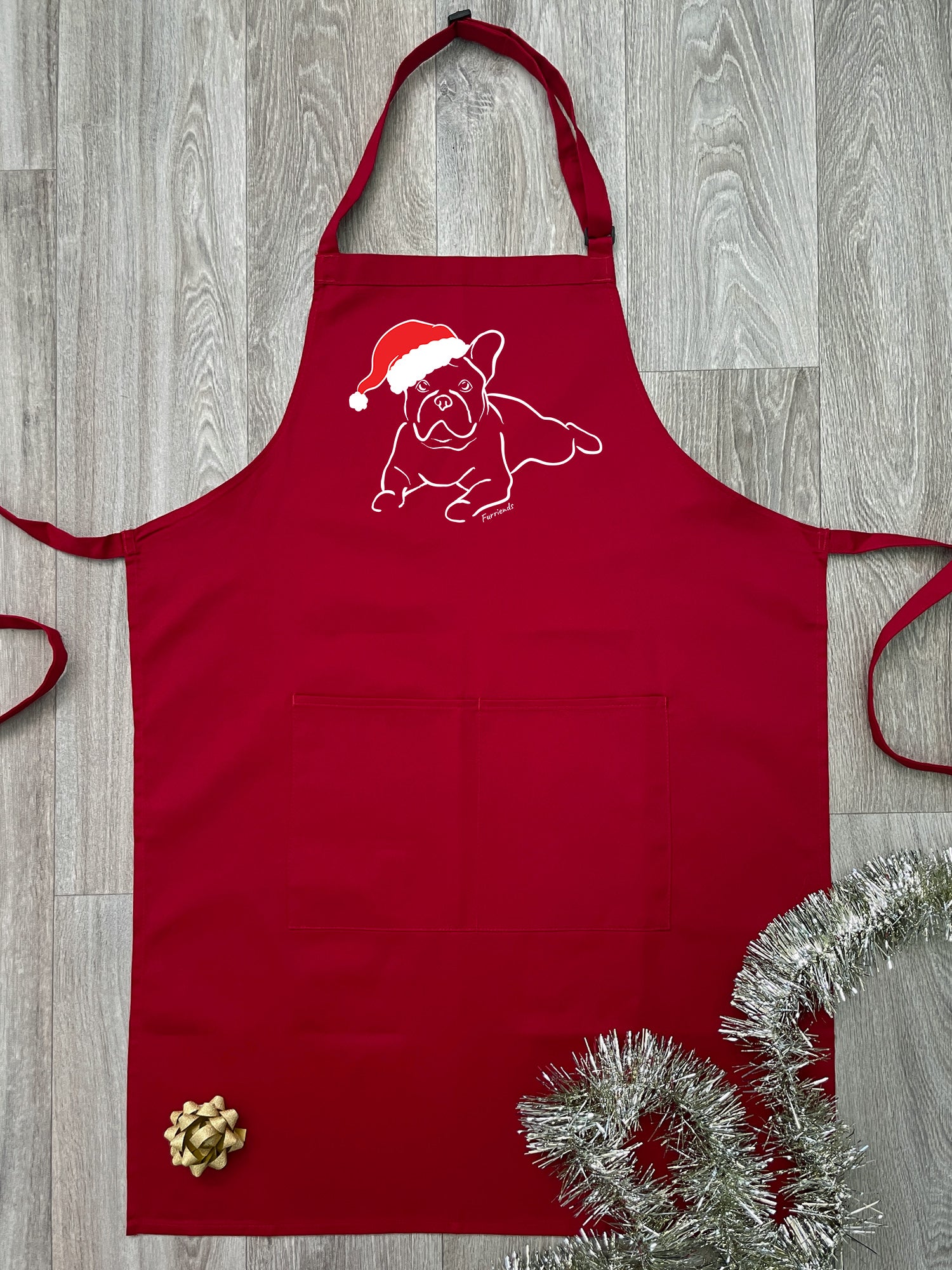 French Bulldog Christmas Edition Bib Apron