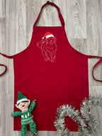 Golden Retriever Christmas Edition Bib Apron