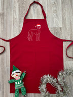 Great Dane Christmas Edition Bib Apron