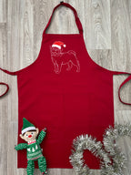 Pug Christmas Edition Bib Apron